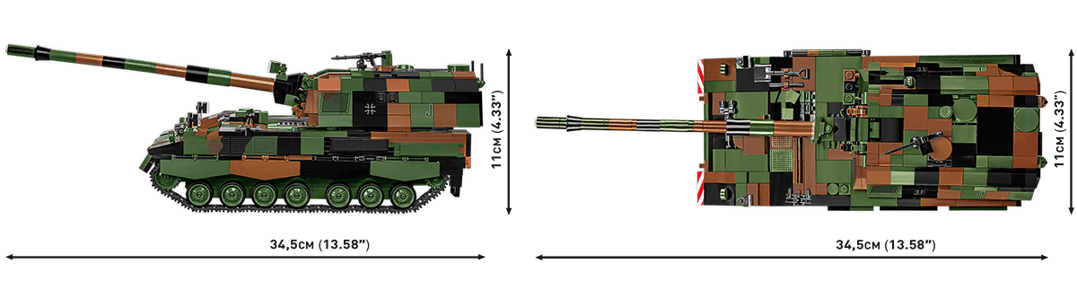 COBI Panzerhaubitze 2000 Self-Propelled Howitzer : Set #2628 - Image 3