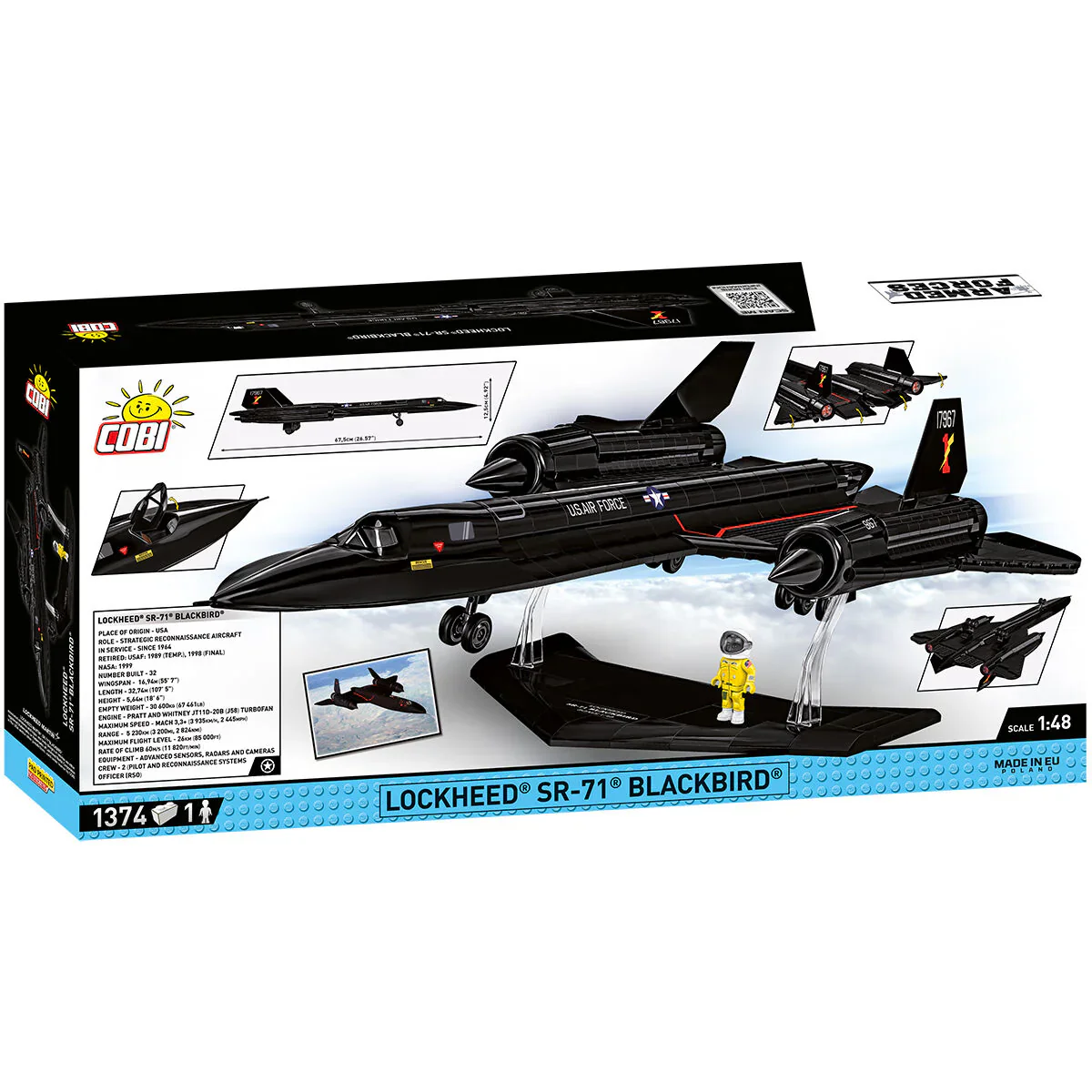 Lockheed SR-71 Blackbird: COBI Set #5891 - Image 4