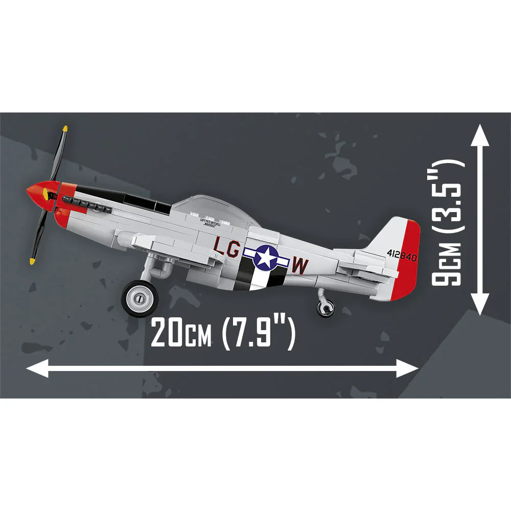 TOP GUN P-51D Mustang Fighter 1/48: COBI Set #5847 - Image 5