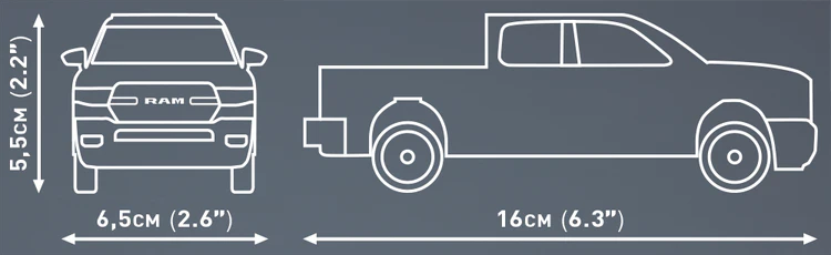 COBI DODGE Ram 1500 Truck: Set #24607 - Image 2