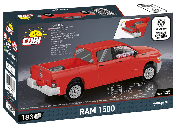 COBI DODGE Ram 1500 Truck: Set #24607 - Image 3