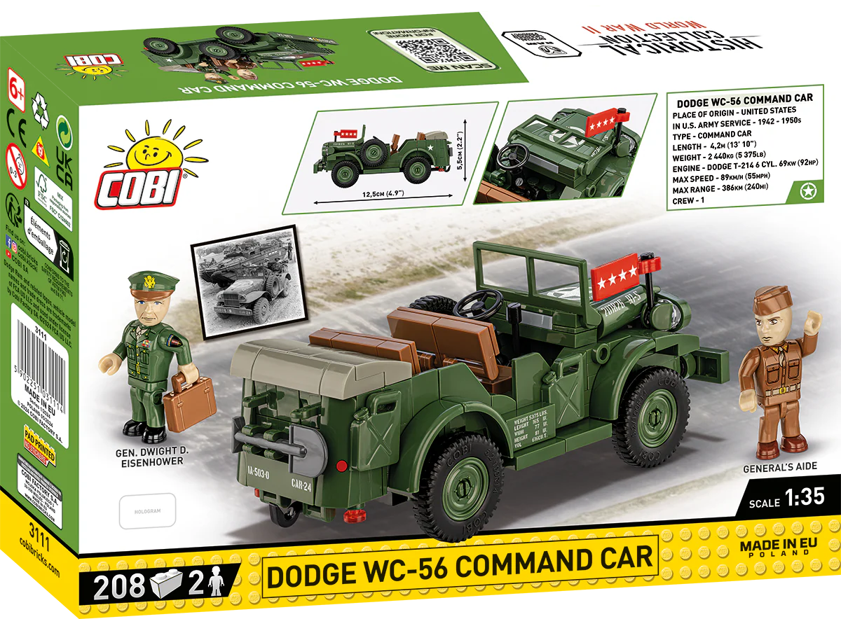 COBI Dodge WC-56 Command Car : Set #3111 - Image 2