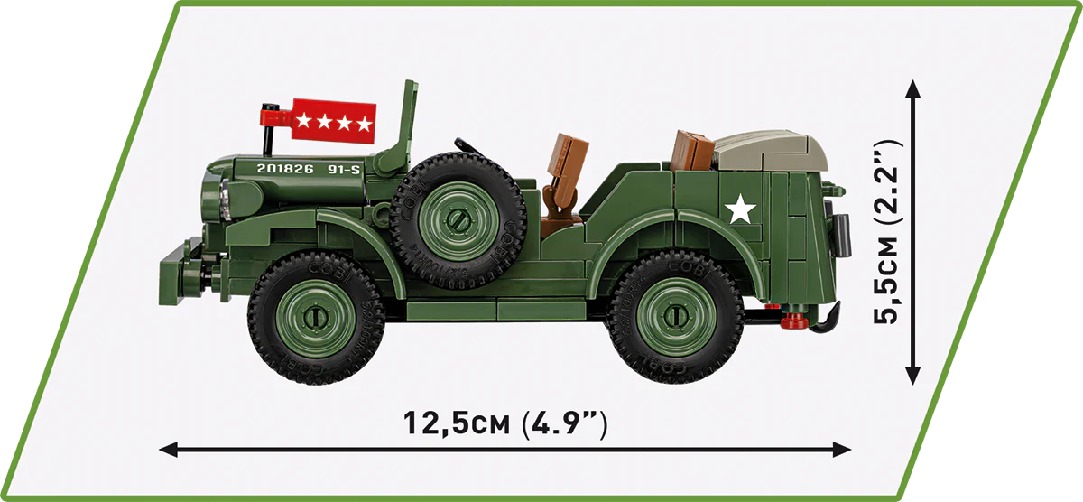COBI Dodge WC-56 Command Car : Set #3111 - Image 3