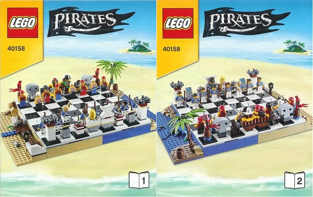 40158-LEGO Chess (Pirates) - INSTRUCTIONS ONLY