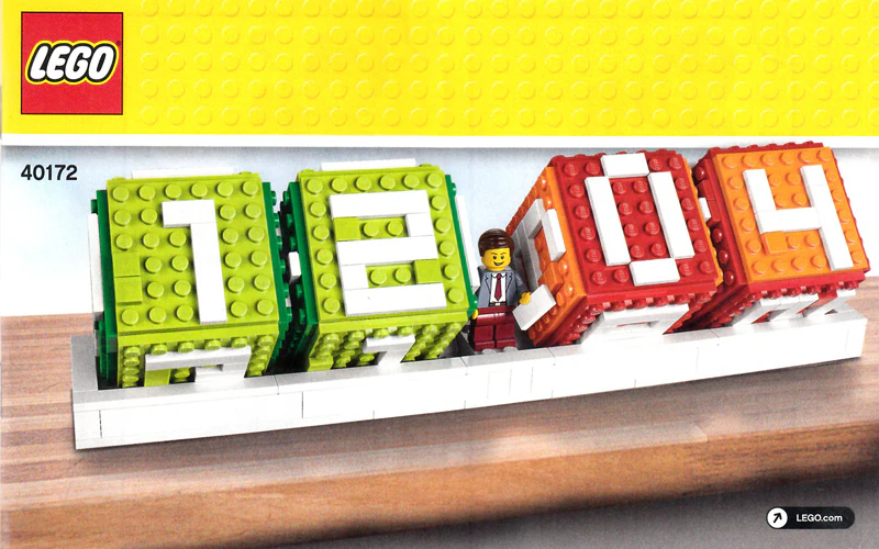 40172-Iconic Brick Clandar - INSTRUCTIONS ONLY