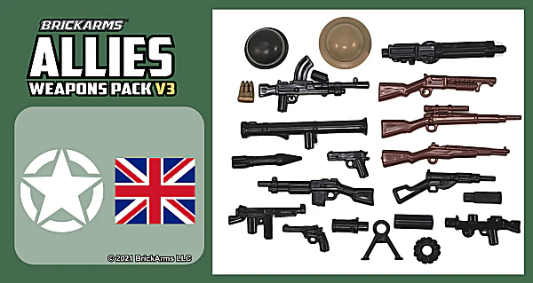 Allies Weapons Pack V3 - BrickArms WWI & WWII - Image 3