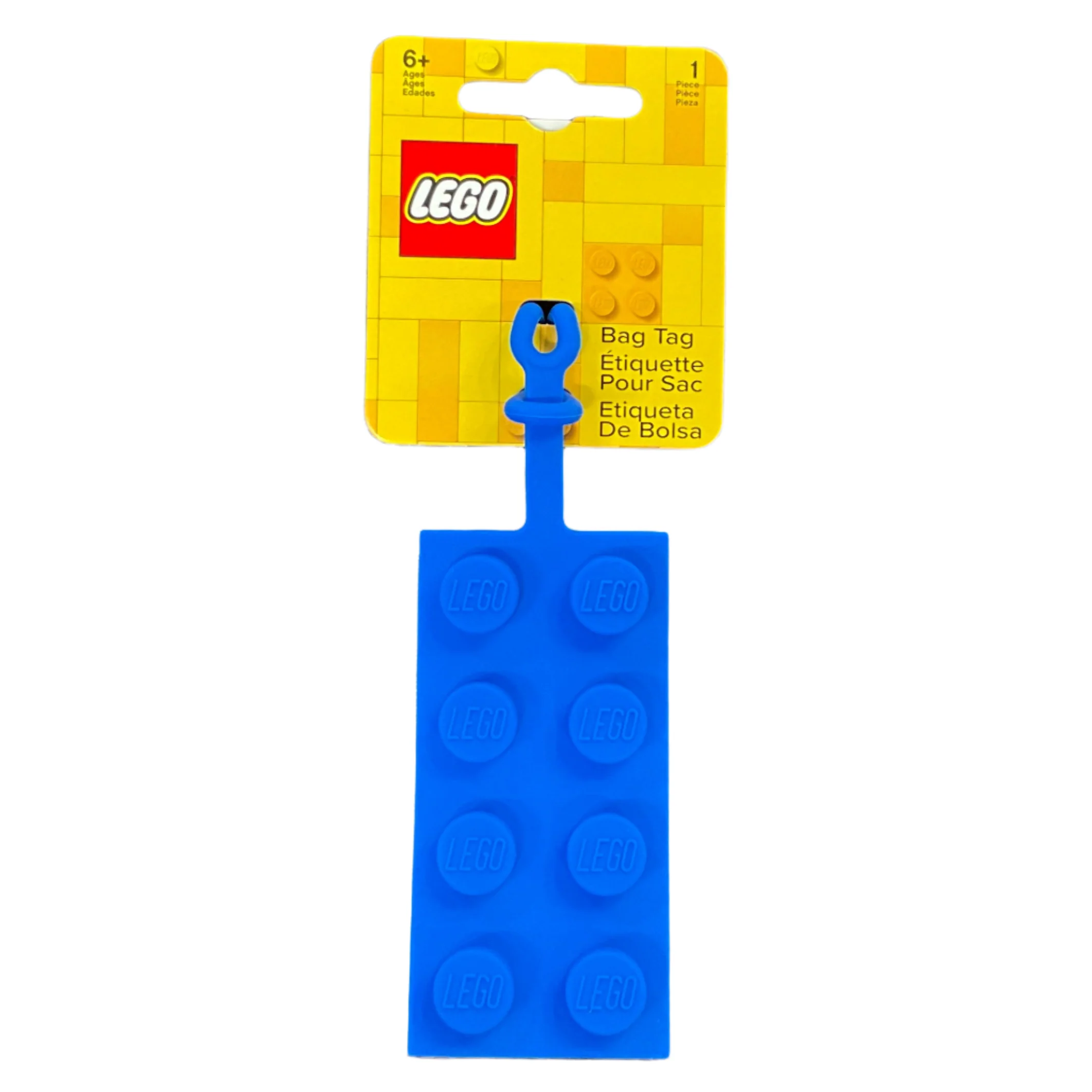 Bag/Luggage Tag, Silicone, LEGO® Plate 2 x 4 Blue, 52001