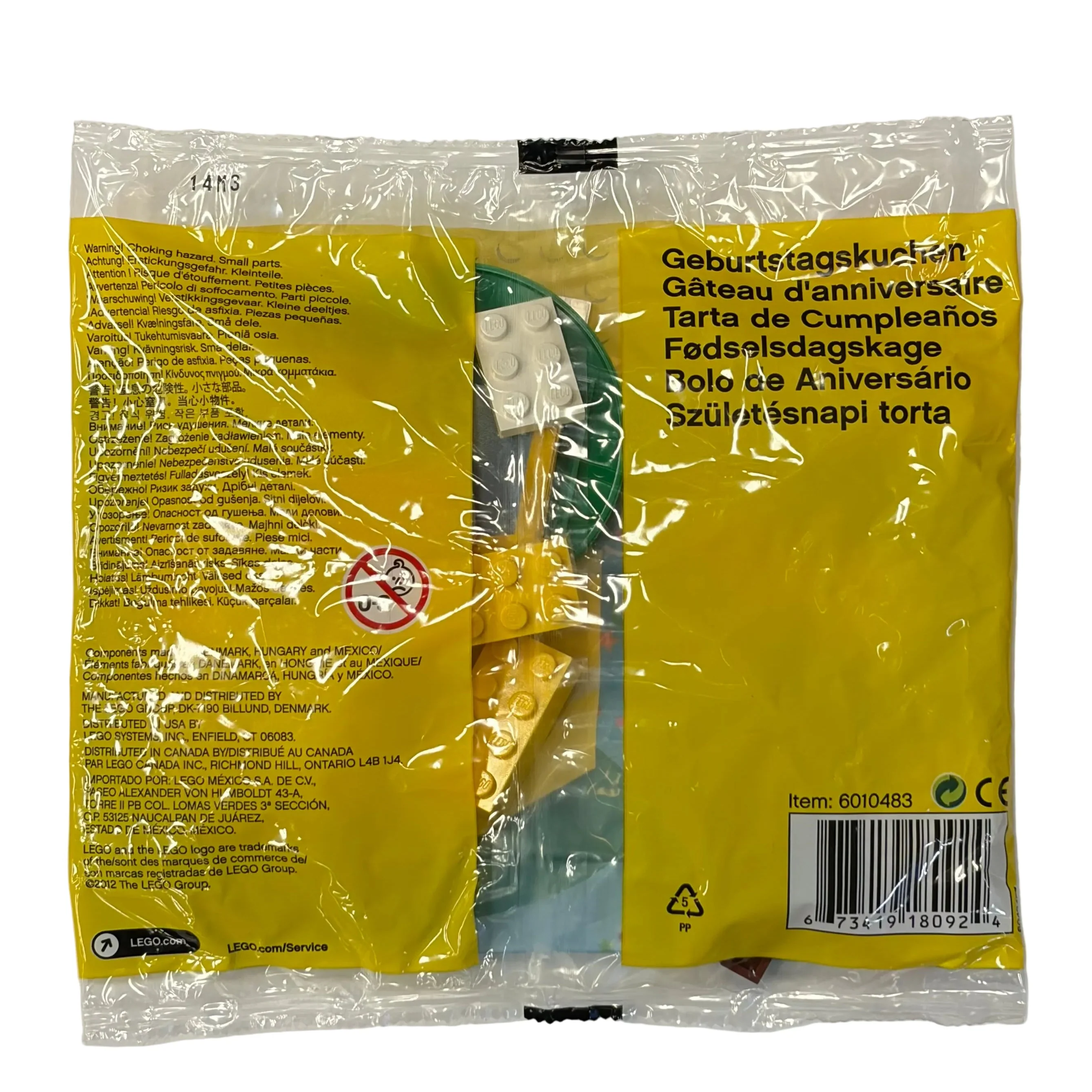 Birthday Cake {Green Base Version}, 40048 - LEGO® Brand polybag - Image 2