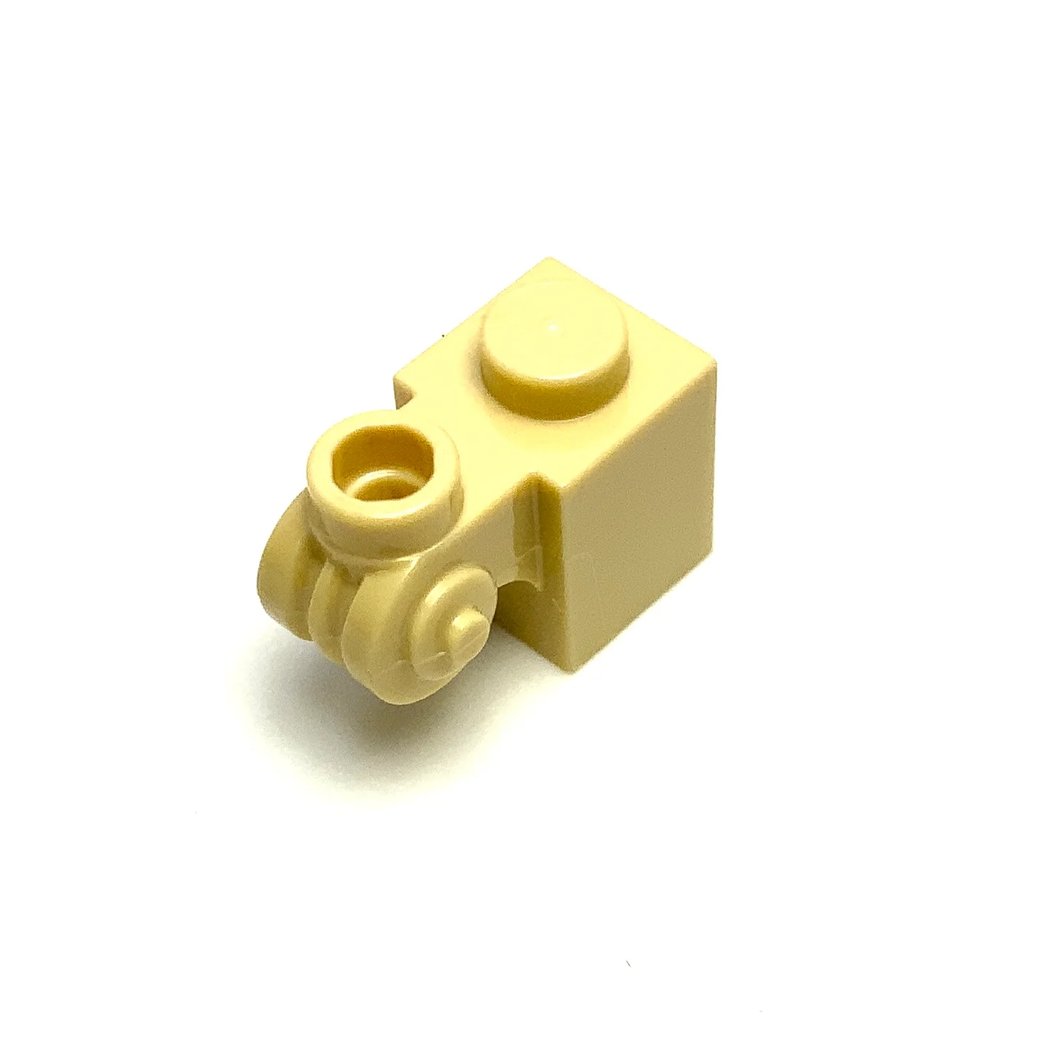 Brick, Modified 1x1 with Scroll with Hollow Stud, Part# 20310 - Image 2