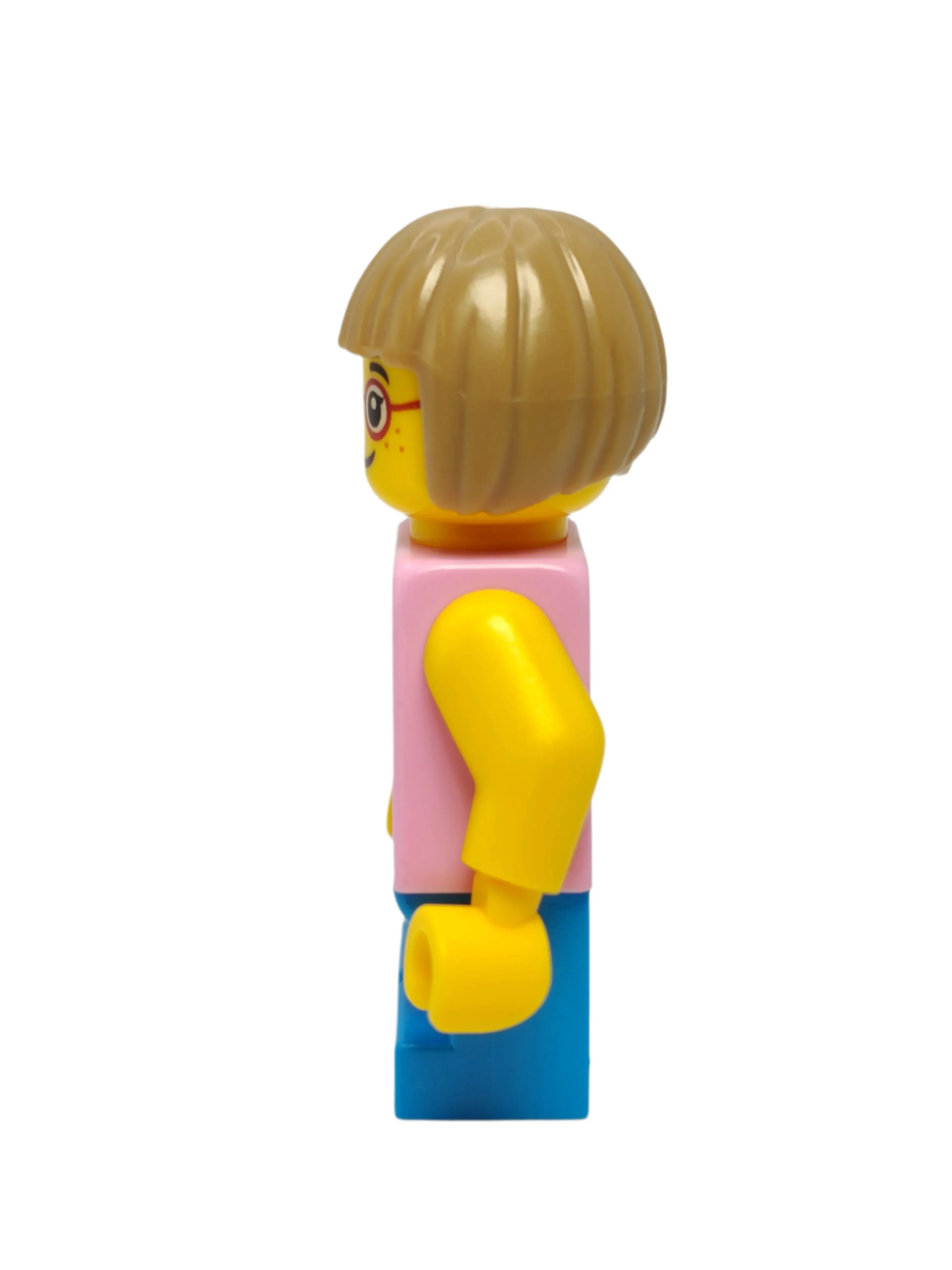 Child Girl - Bright Pink Striped Shirt with Cat Head, cty0663 - Image 2
