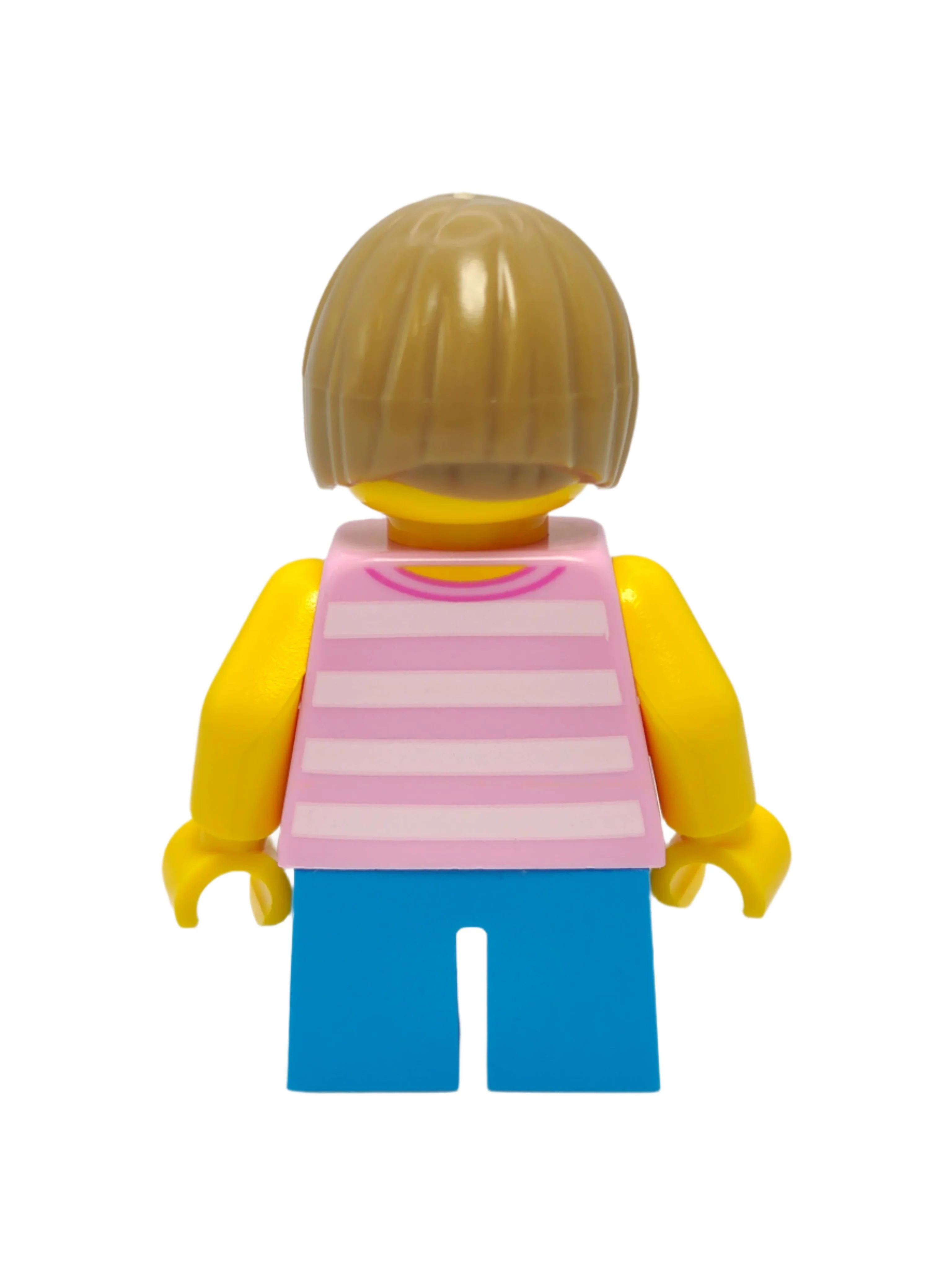 Child Girl - Bright Pink Striped Shirt with Cat Head, cty0663 - Image 3