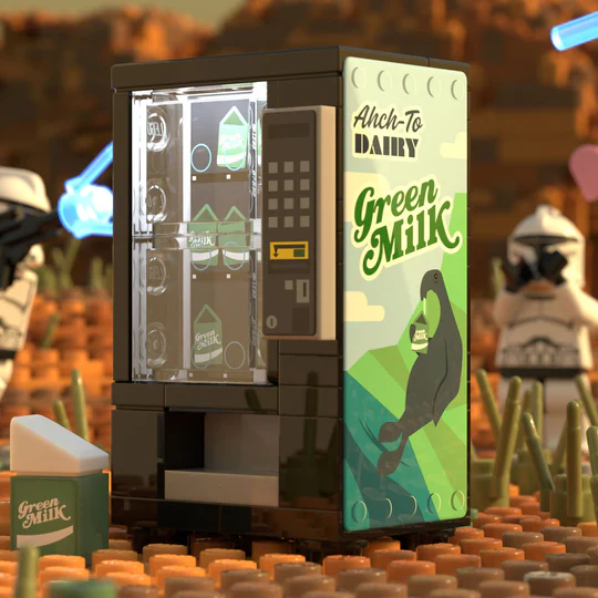 Green Milk Vending Machine