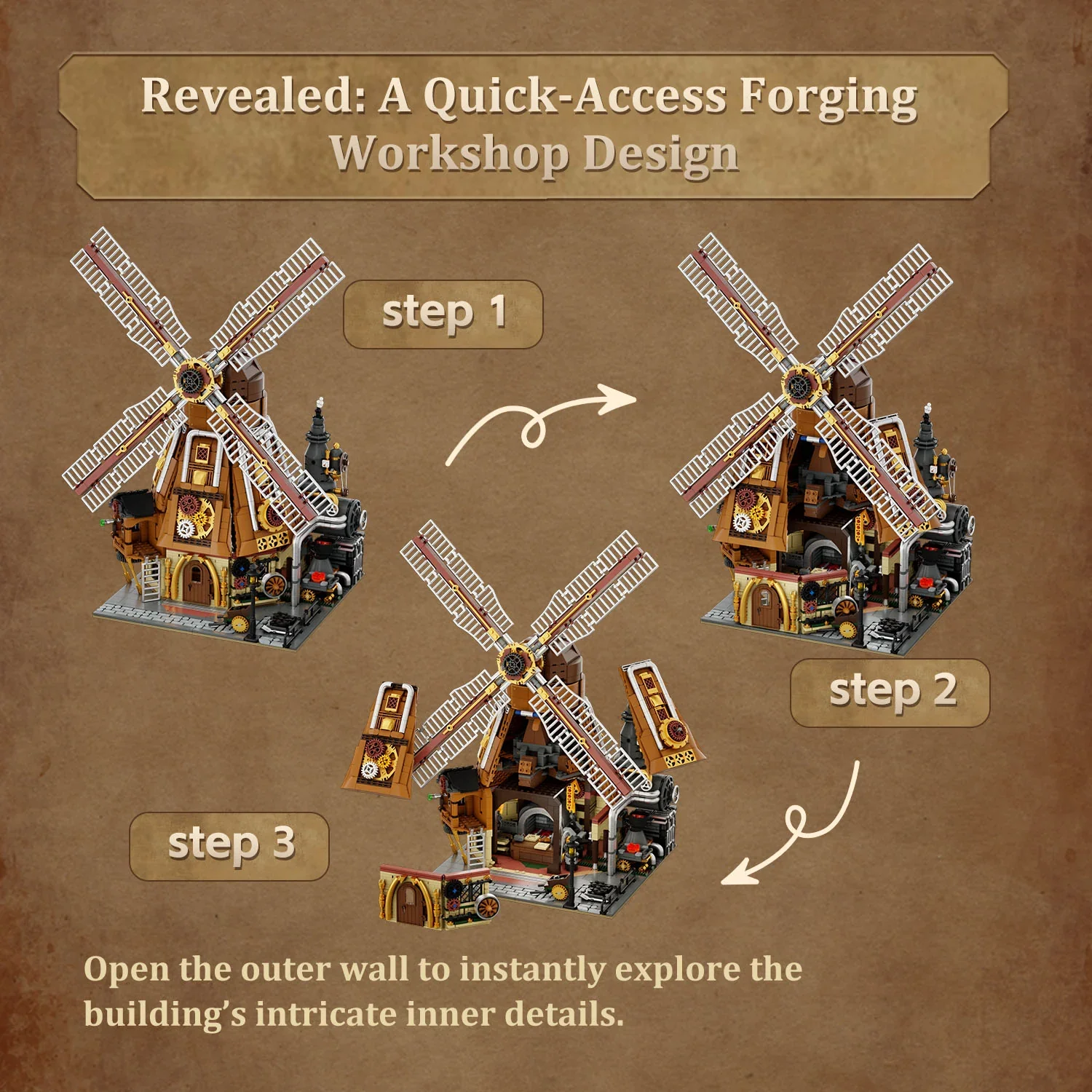Steampunk Windmill Workshop, 85026 - Image 4