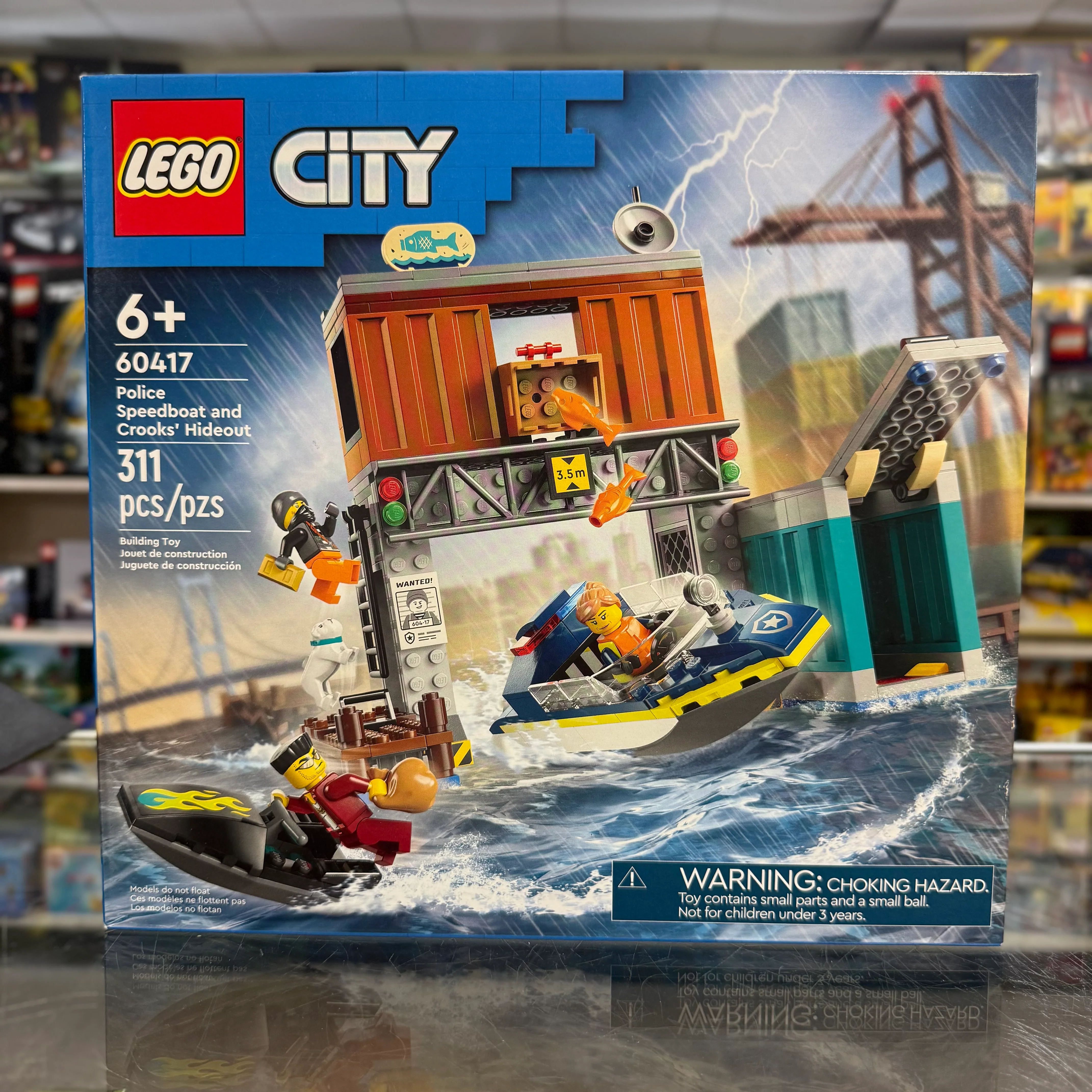 Police Speedboat and Crooks' Hideout, 60417