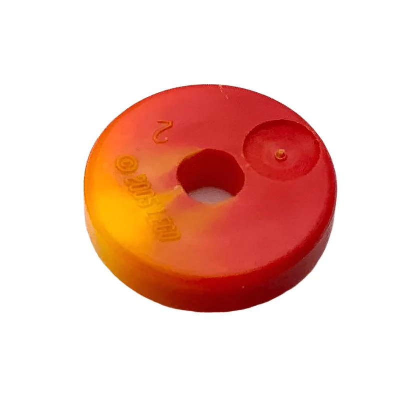 Projectile Disk 2x2 with Marbled Yellow Pattern, Part# 53993pb01