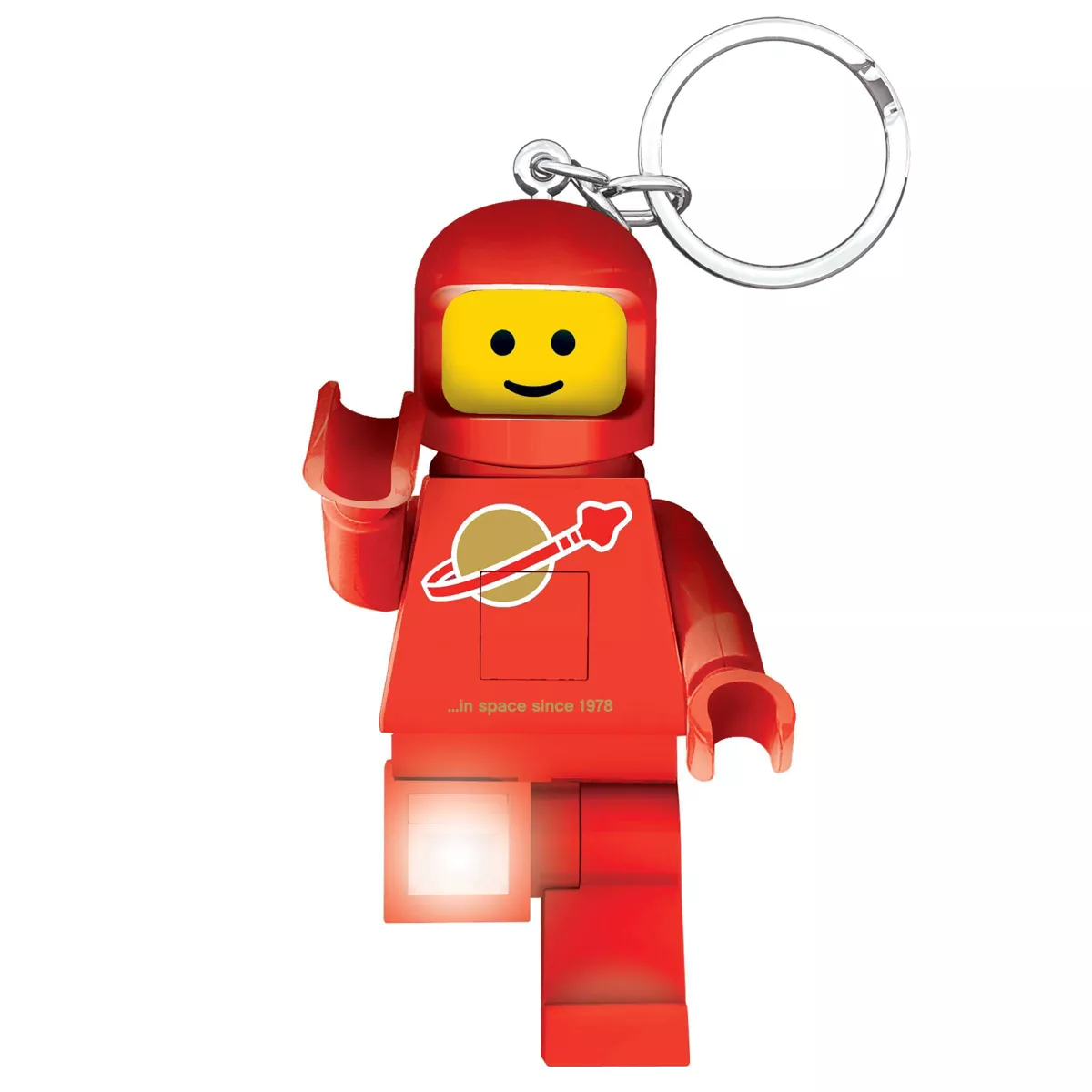 Red Spaceman LED Keychain