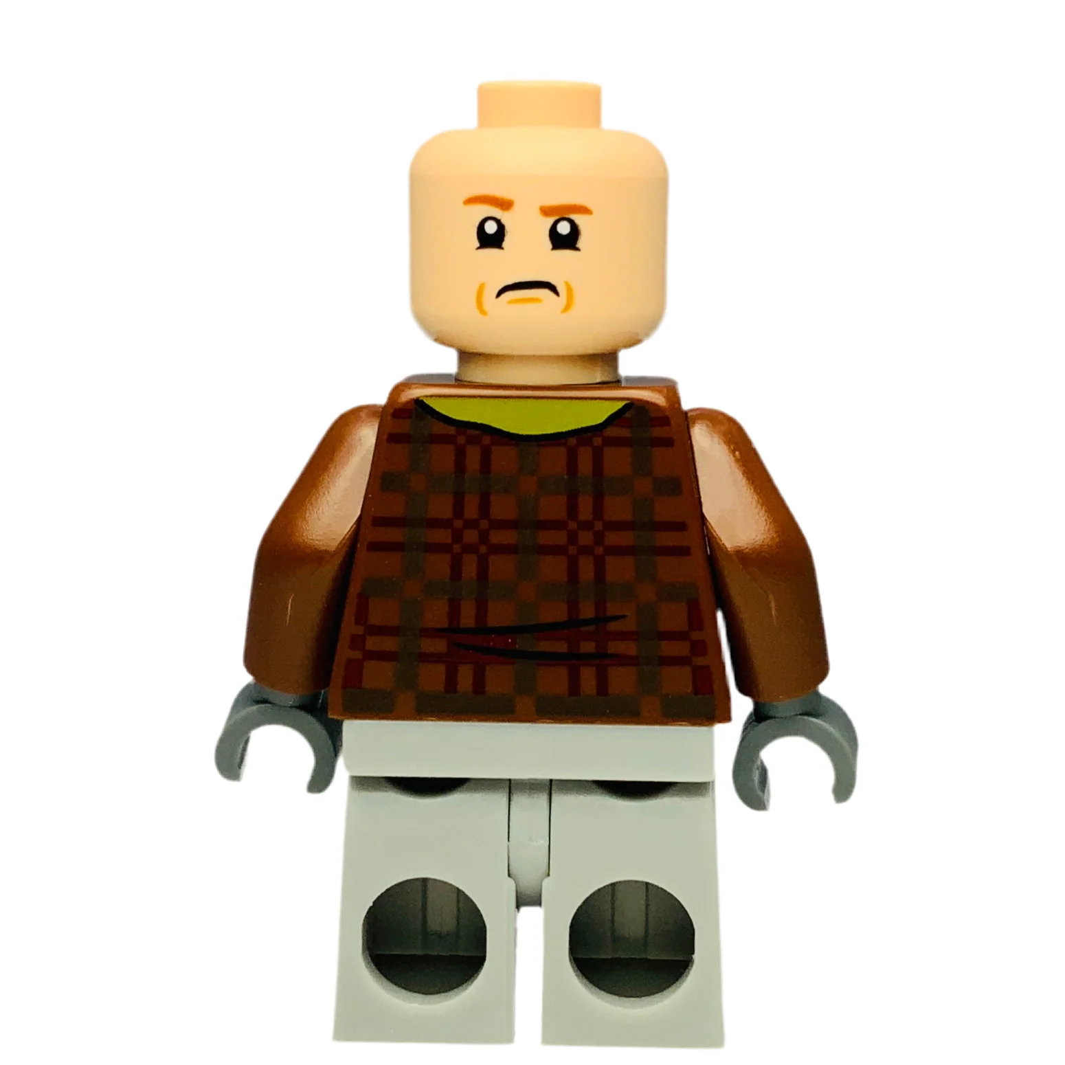 Ron Weasley - Reddish Brown Plaid Jacket, Light Bluish Gray Medium Legs, Dark Orange Hair with Dark Blue Stocking Cap, hp459 - Image 3