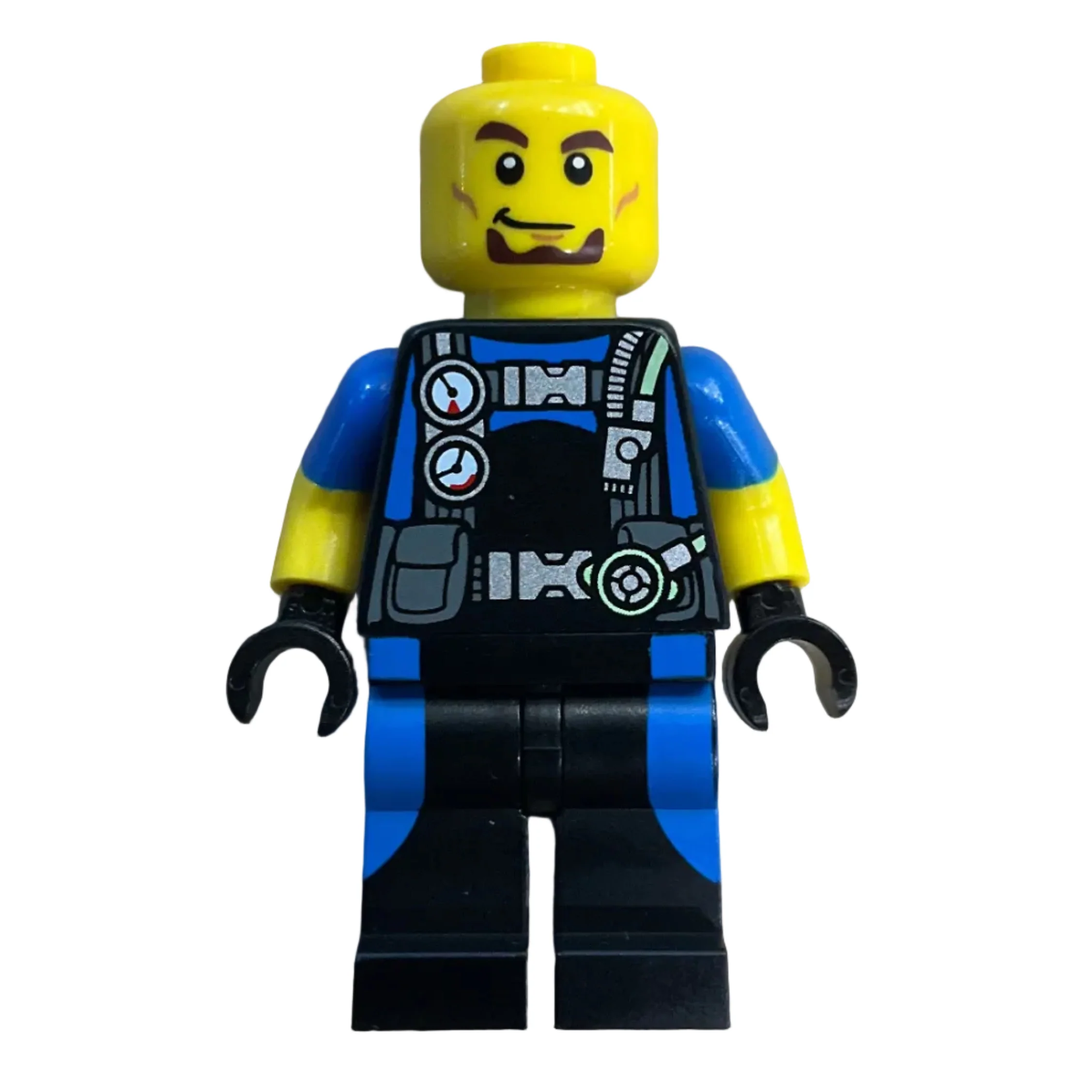 Scuba Diver, Male, Blue, cty0617 - LEGO® City Minifigure - Image 4