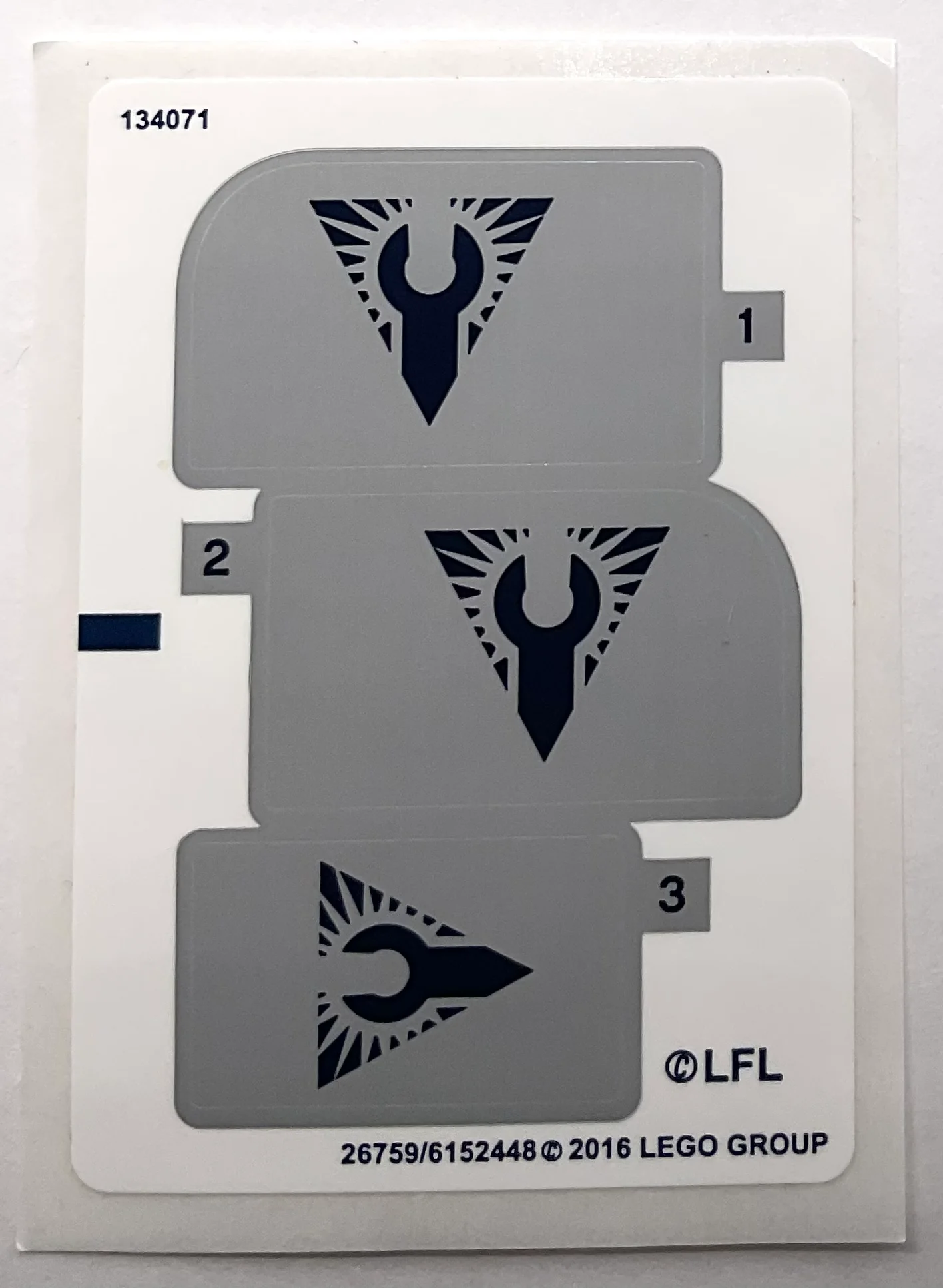 Sticker Sheet for Set StarScavenger, North American Version, 75147-1 - (26759/6152448), Part# 75147stk01b