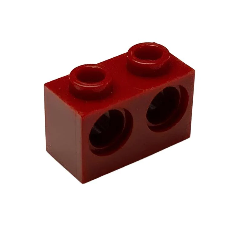 Technic, Brick 1x2 with Holes, Part# 32000 - Image 3