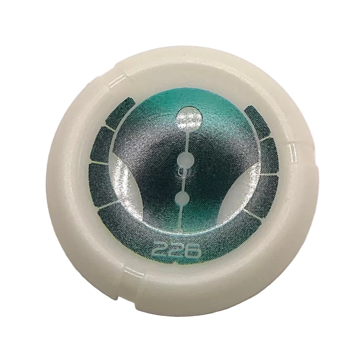 Throwing Disk with Bionicle Kanoka 226 Ga-Metru Pattern, Part# 32171pb076