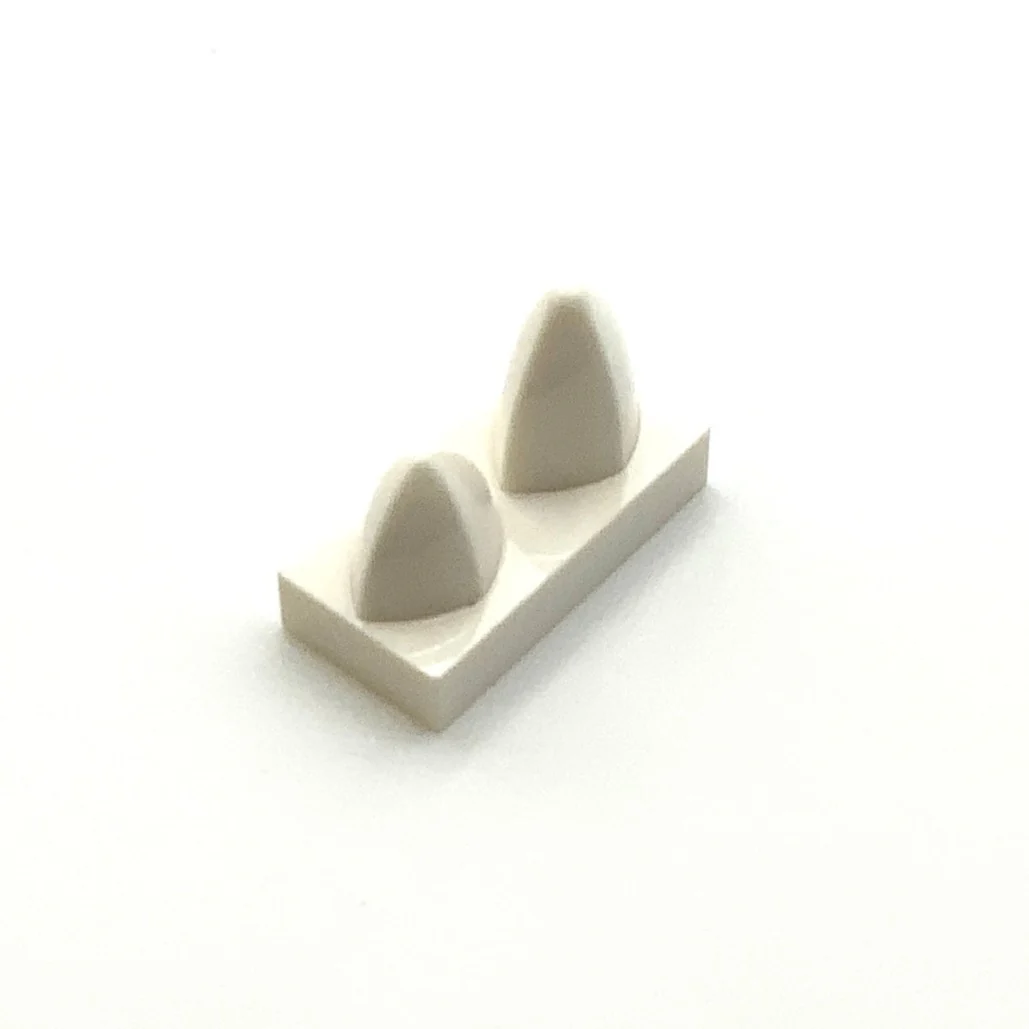 Tile Modified 1x2 with 2 Teeth Vertical, Part# 15209 - Image 3