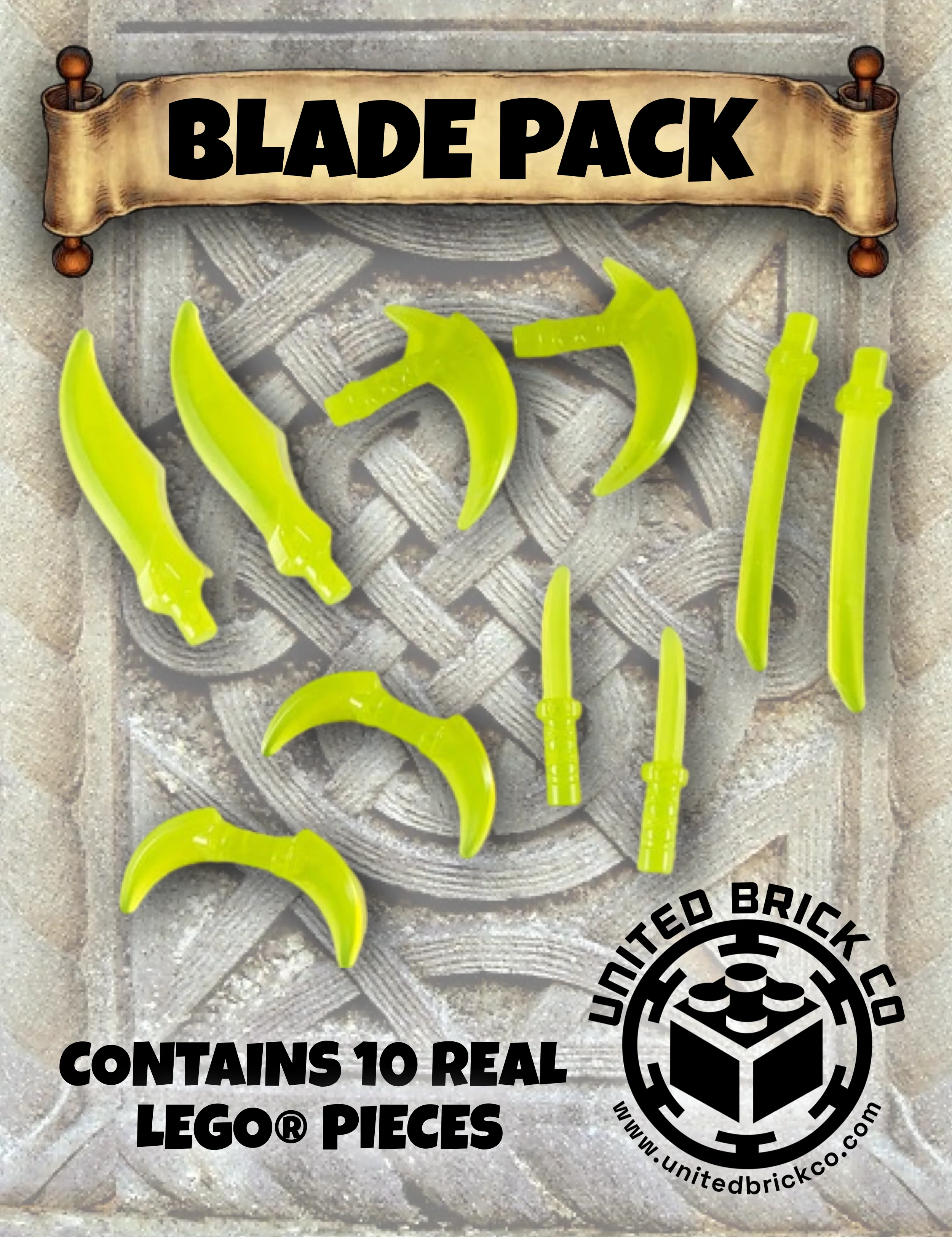 Trans-Neon Green Blade Minifigure Booster Pack
